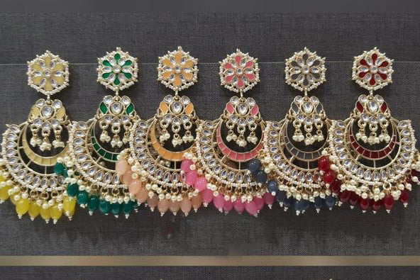 Meenakari earrings jewellery for women