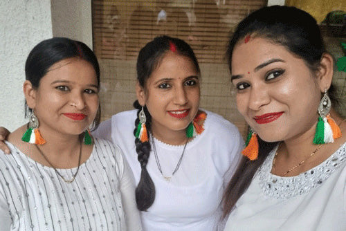 TRY-TRICOLOUR--bindhani-earrings-JEWELLERY-wearing-on-indian-Independence-Day-and-Republic-Day