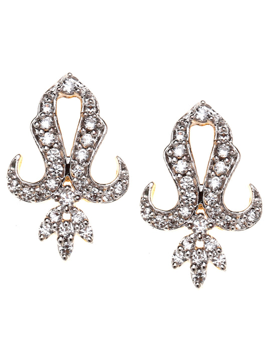 Bindhani-AD-CZ-Flower-Shaped-Studs-Earring