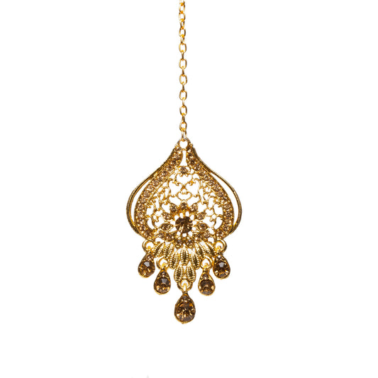 Bindhani-Gold-Plated-Long-Headpiece-Maang-Tikka-For-Women