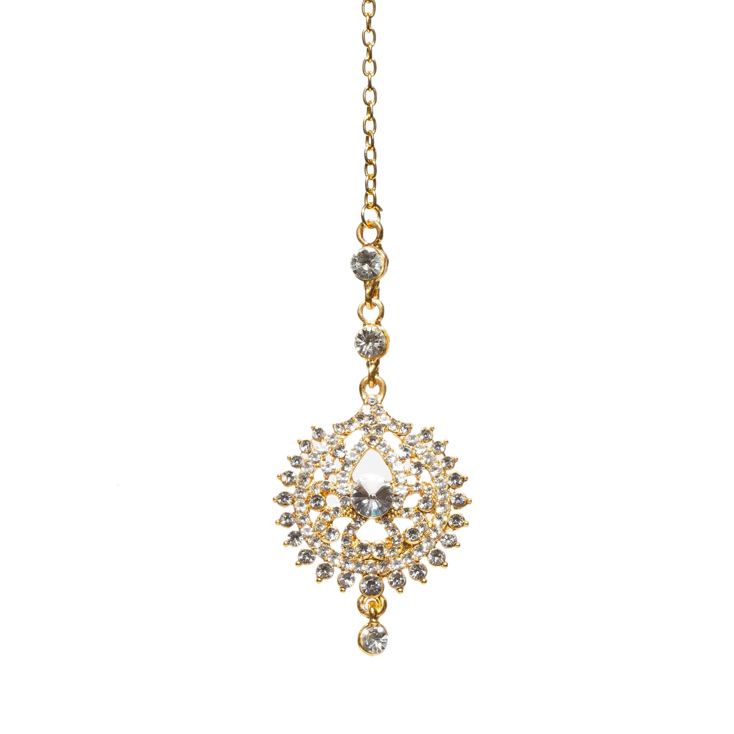 Bindhani-Gold-Plated-Stone-Traditional-Tikka-Headpiece-For-Women-Bridal