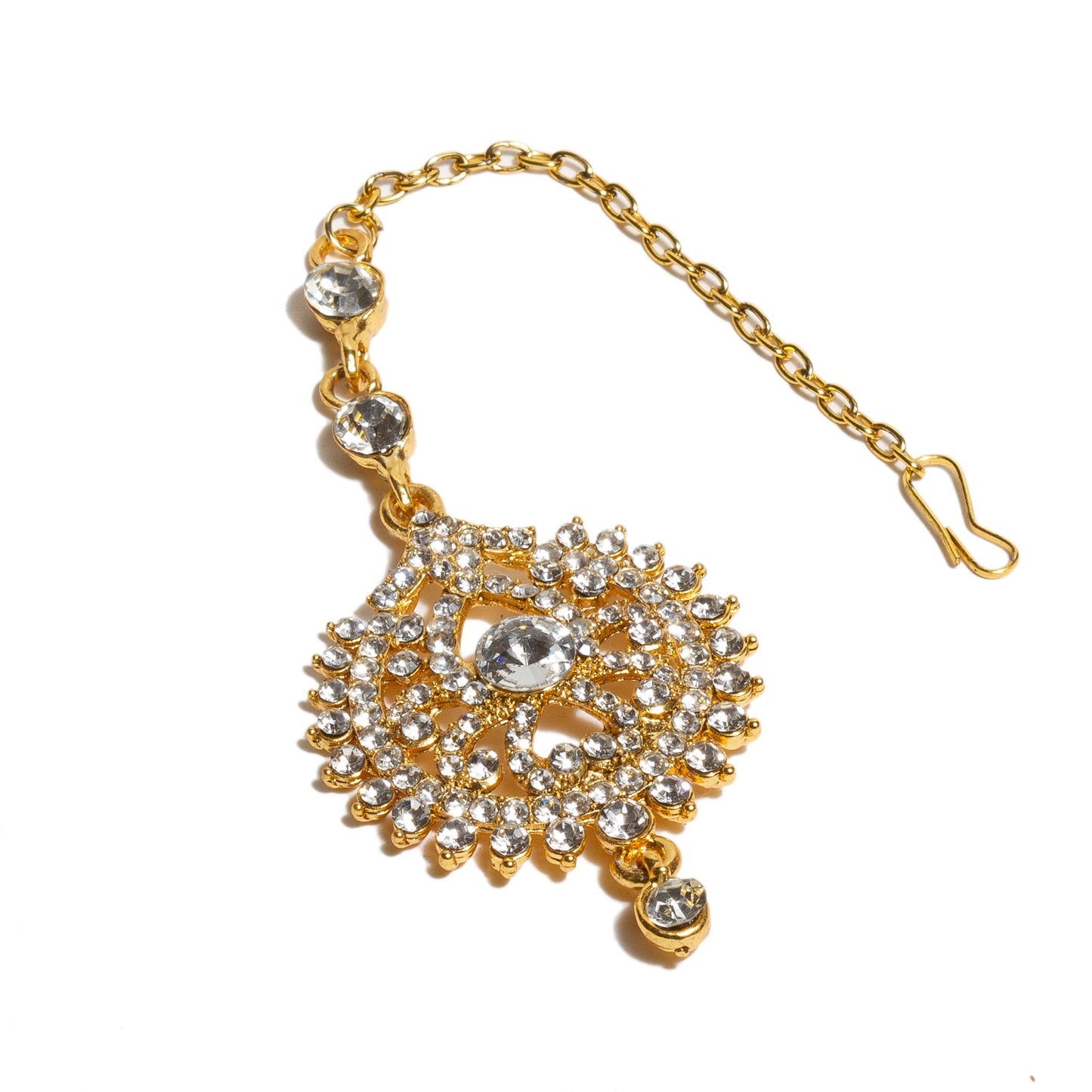 Bindhani-Gold-Plated-Stone-Traditional-Tikka-Headpiece-For-Women