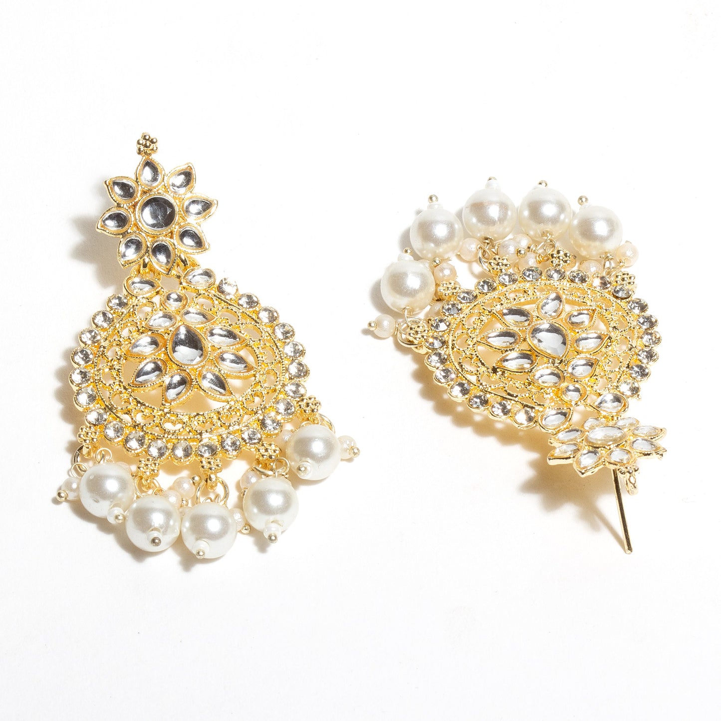 Bindhani-Gold-Plated-Traditional-Kundan-Earrings-For-Women