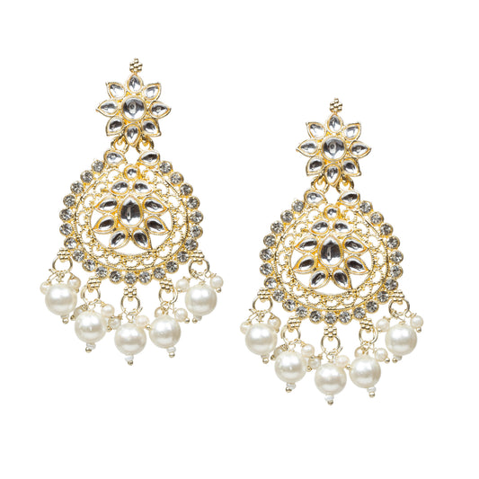 Bindhani-Gold-Plated-Traditional-Kundan-Earrings-Women