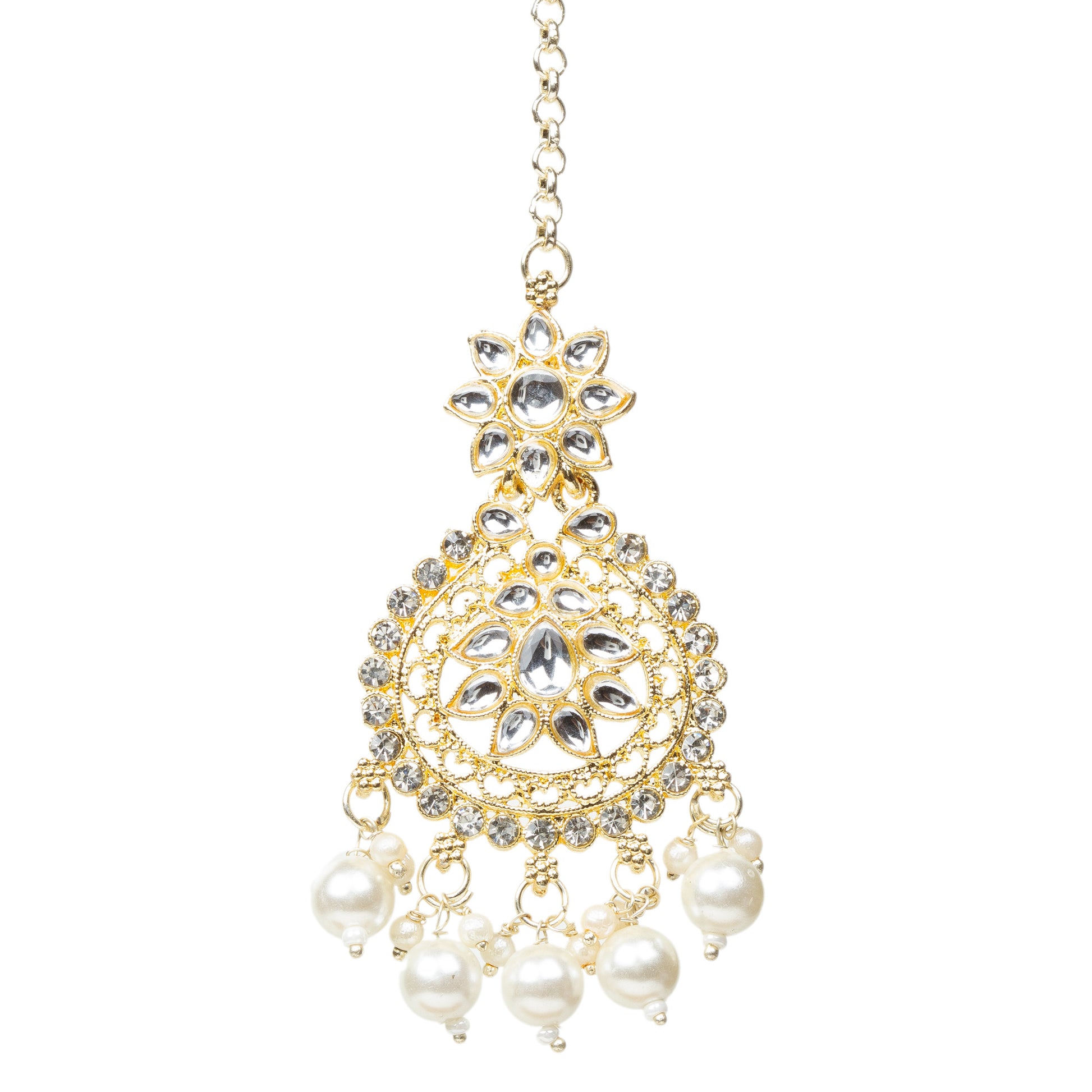 Bindhani-Gold-Plated-Traditional-Kundan-Mang-Tika-For-Women