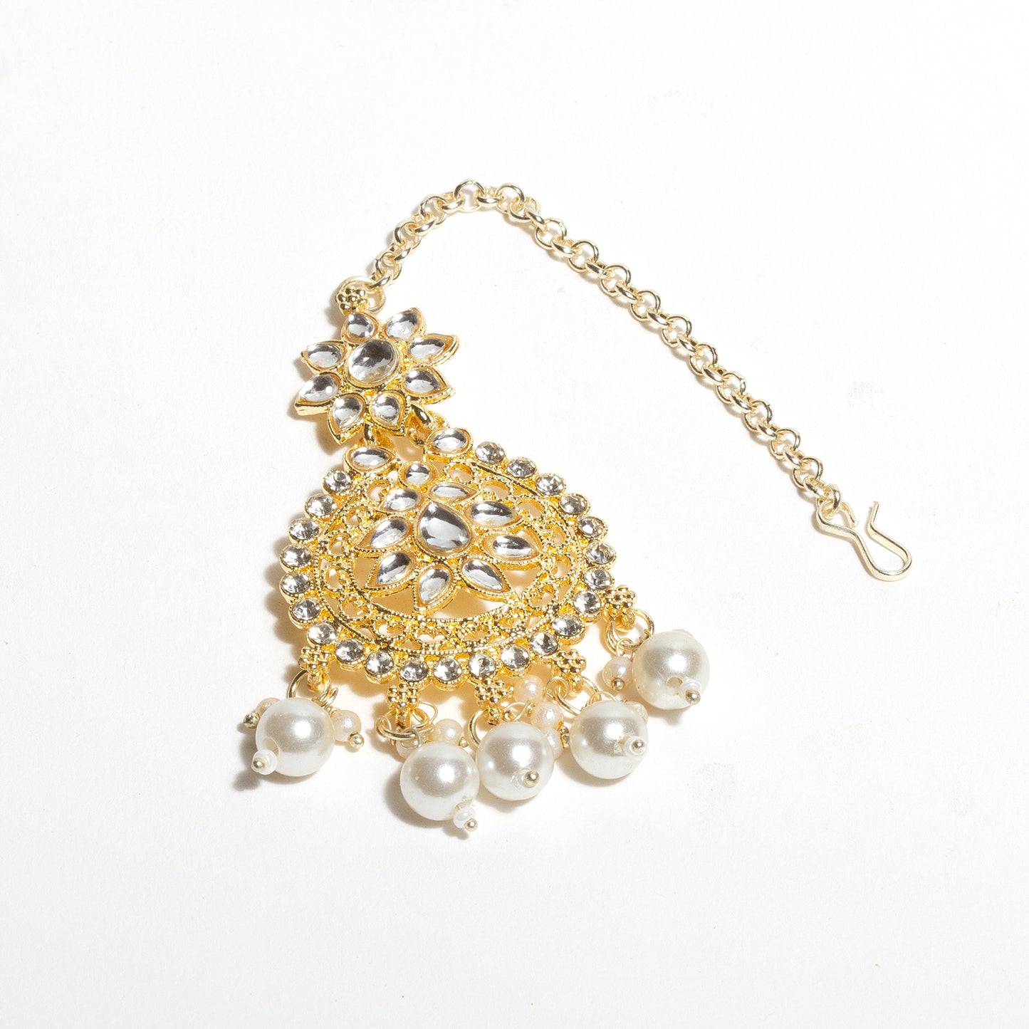 Bindhani-Gold-Plated-Traditional-Kundan-Mang-Tikka-For-Women