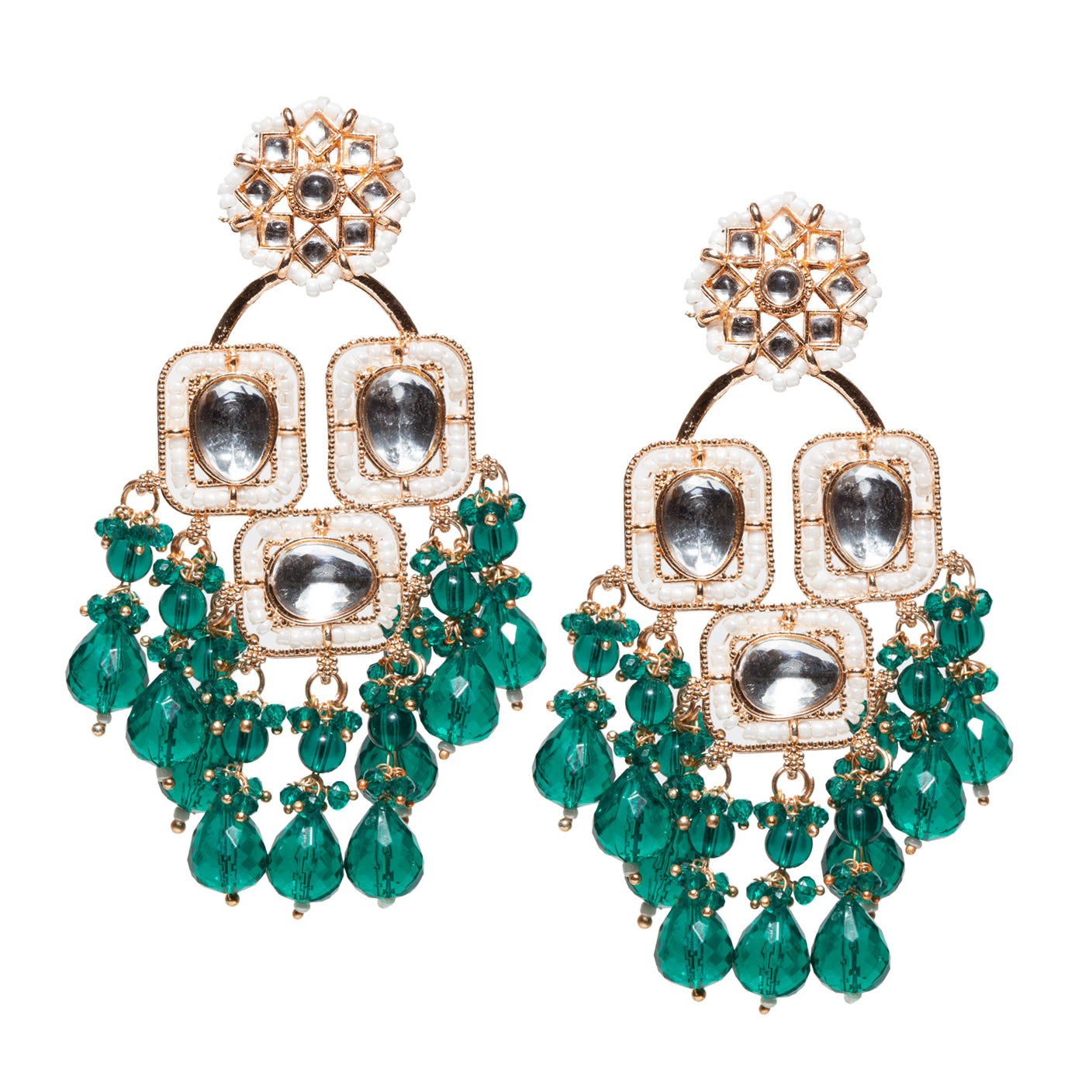Long Hanging Color Drop Earrings