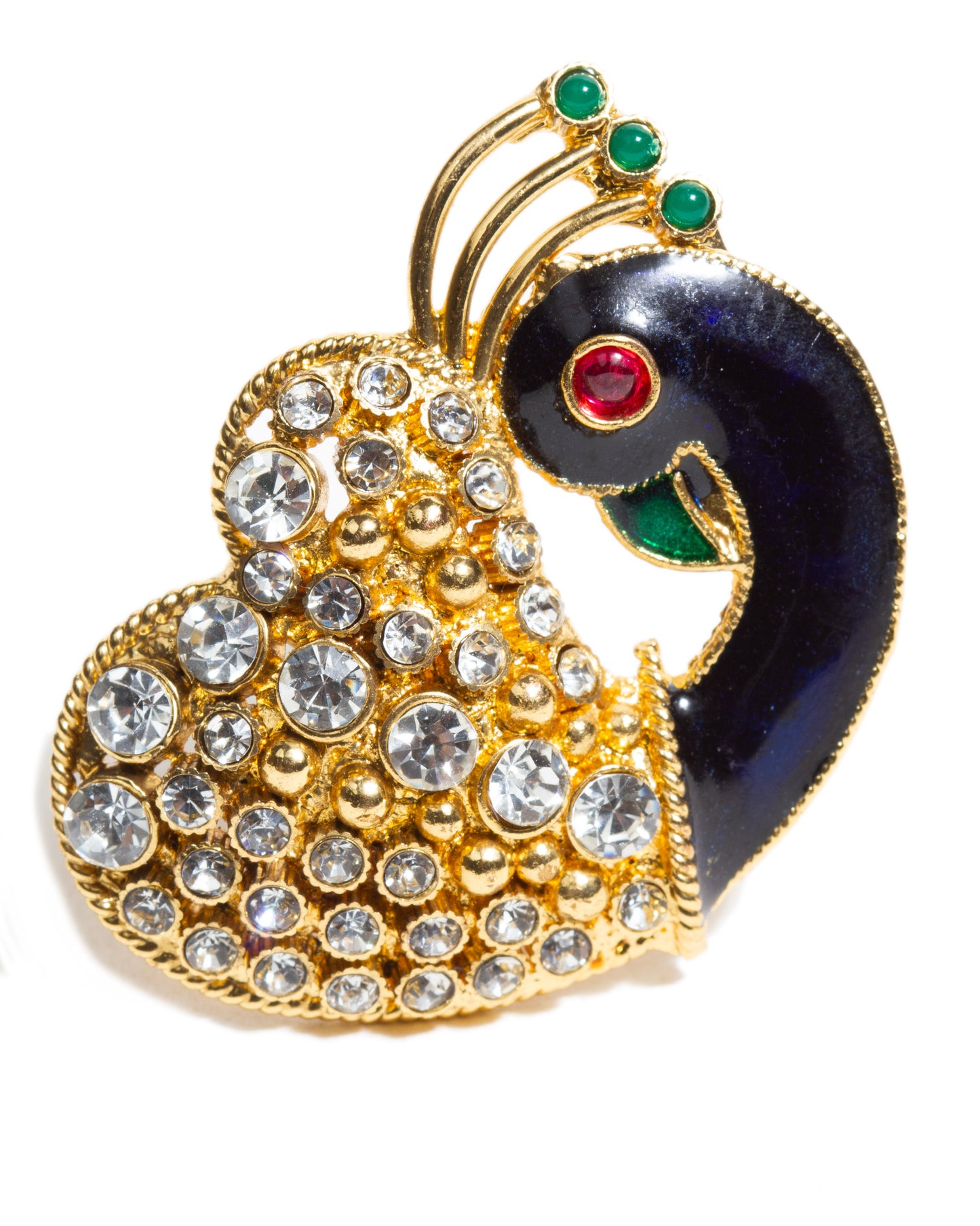 Indian Traditional Handmade Meenakari Peacock Finger Ring