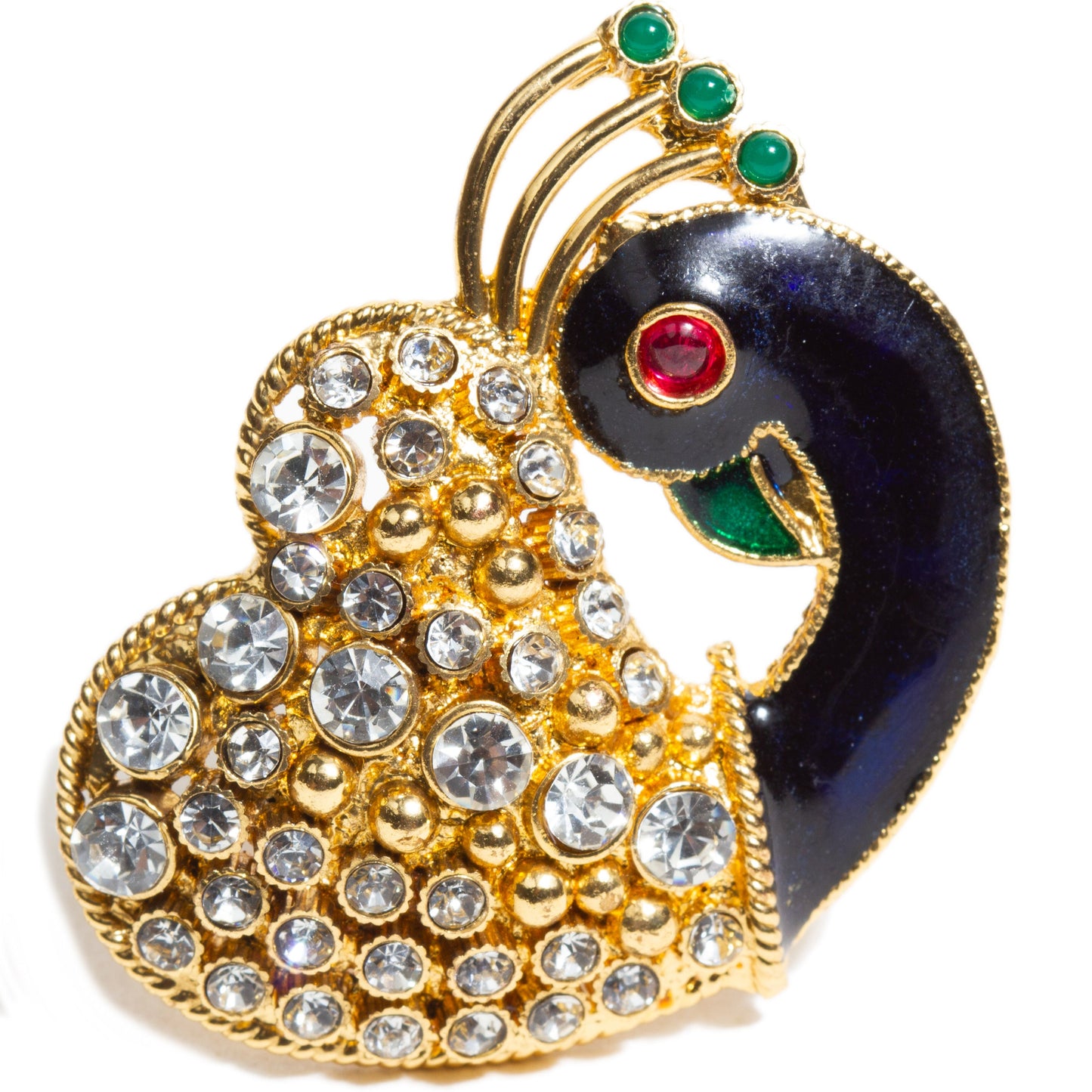 Indian Traditional Handmade Meenakari Peacock Finger Ring