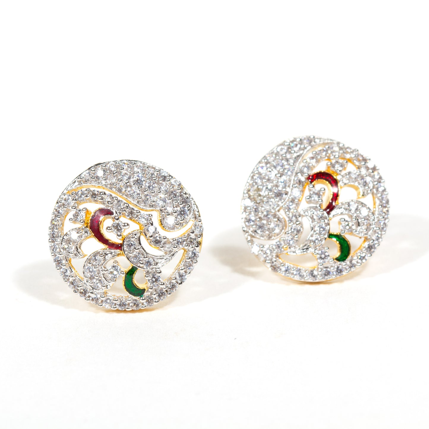 AD Cz Diamond Studs Earrings