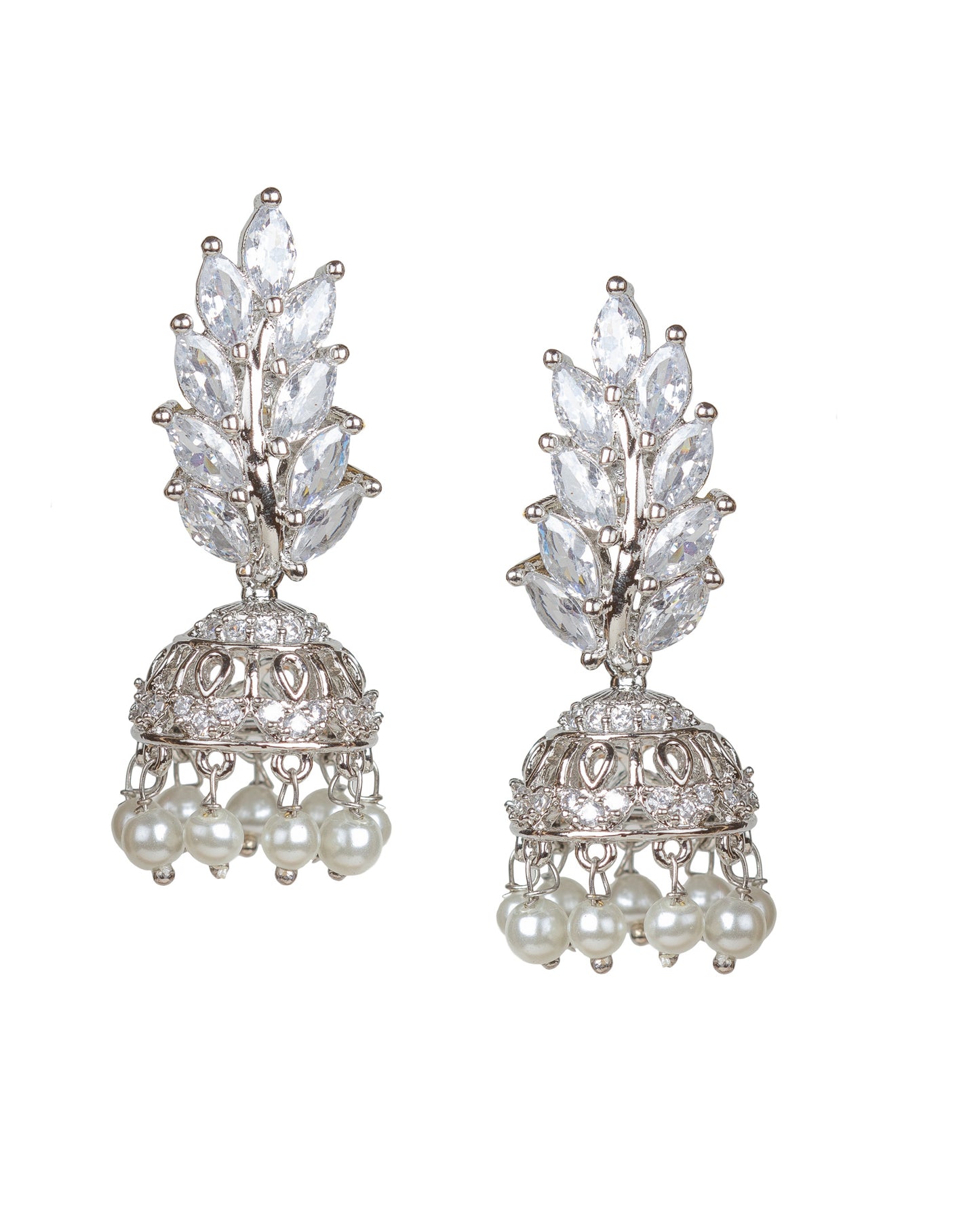 bindhani-Silver-plated-AD-stone-small-jhumki-earrings-for-women