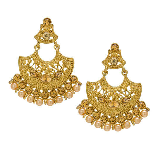 bindhani-indian-golden-brown-color-long-heavy-bridal-wedding-earrings-for-women