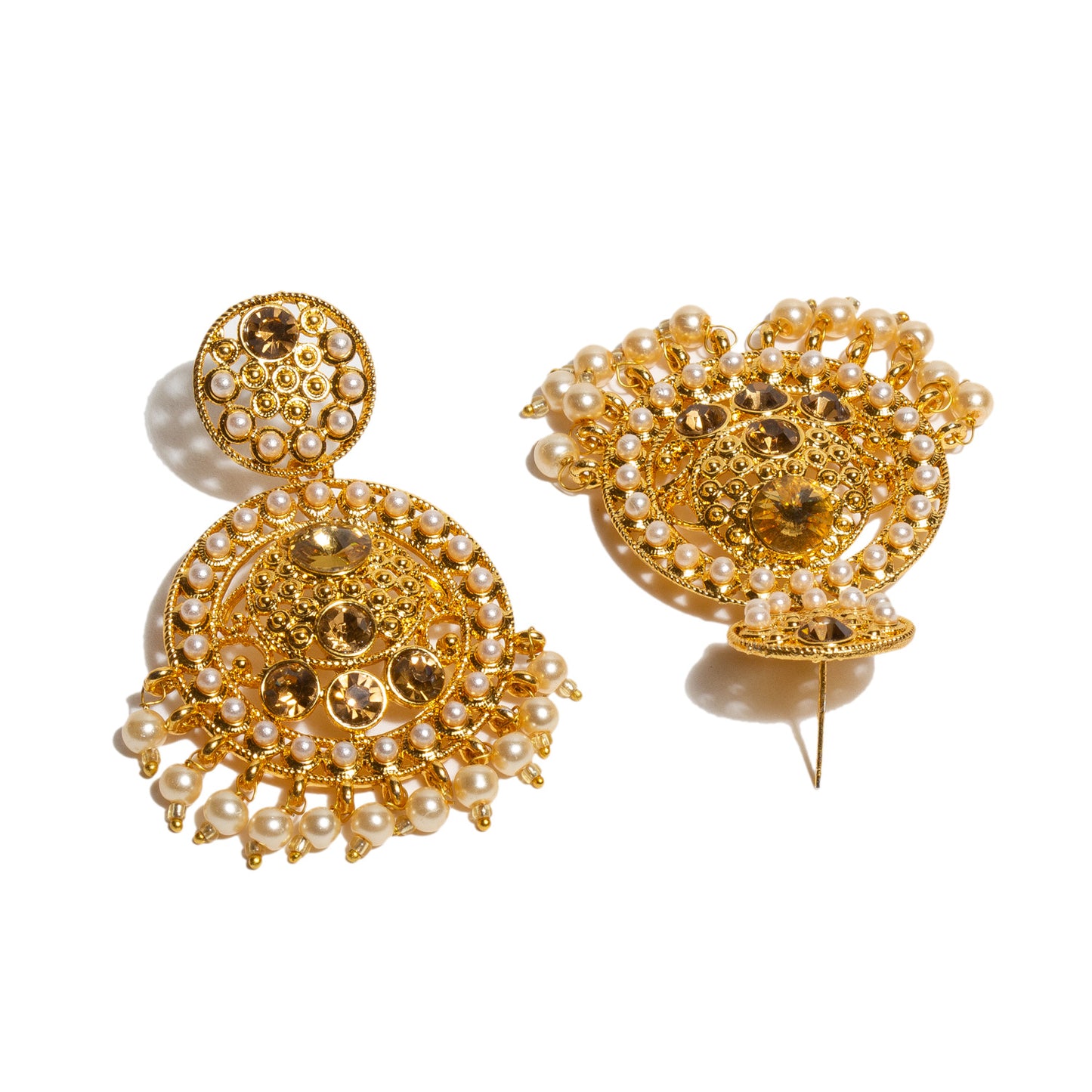 bindhani-round-gold-plated-earrings