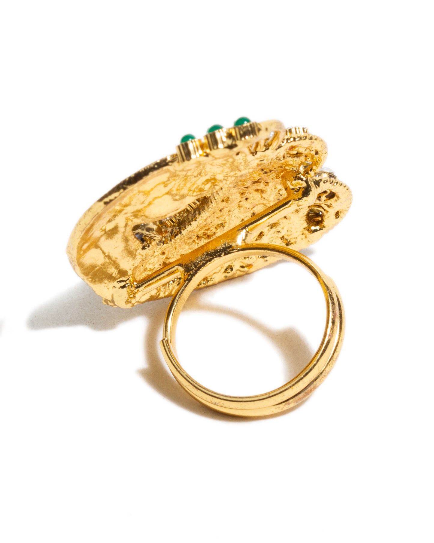 Indian Traditional Handmade Meenakari Peacock Finger Ring