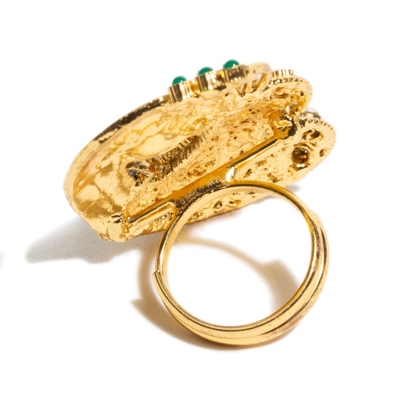 Indian Traditional Handmade Meenakari Peacock Finger Ring