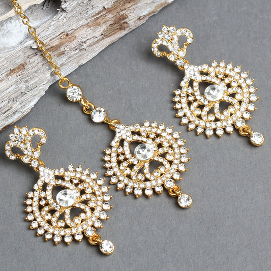 Bindhani Gold Plated Maang Tikka