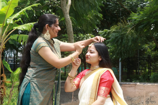 Bindhani Festive season Indian jewellery maang tikka Onam Janmashtami Ganesh Chaturthi Navratri 2026 