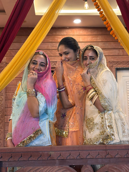 When Colour, Culture and Confidence Come Together _trio of बाईसा हुकुम .