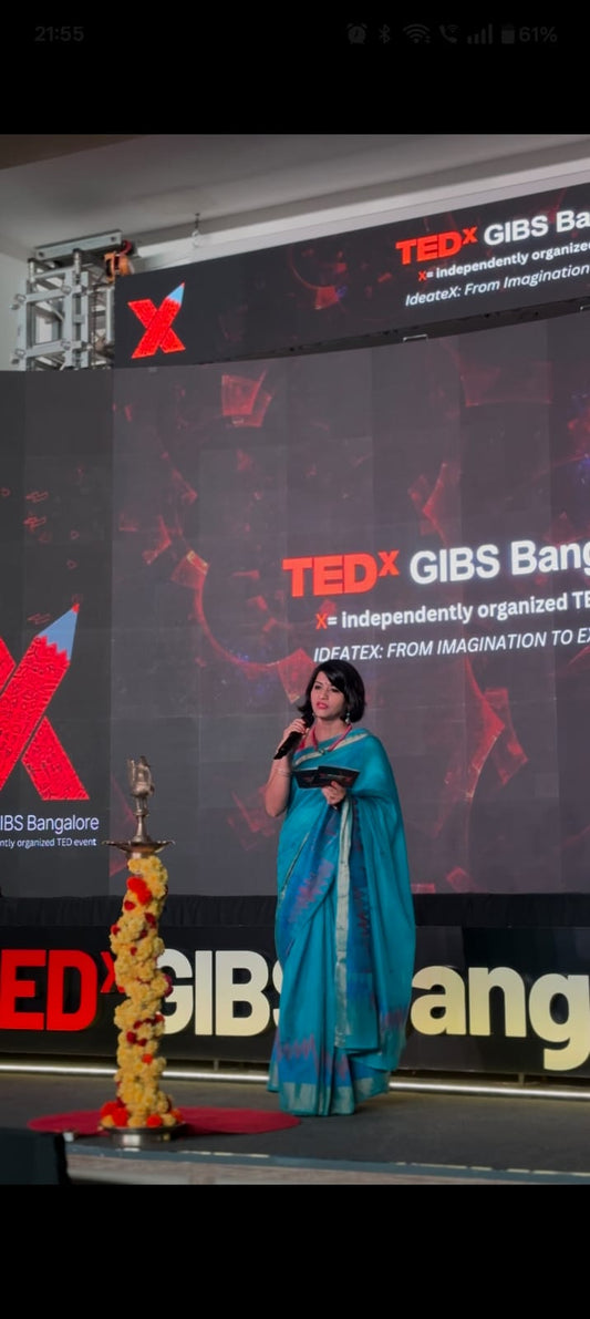 TedX event the lady wering Bindhani necklace set