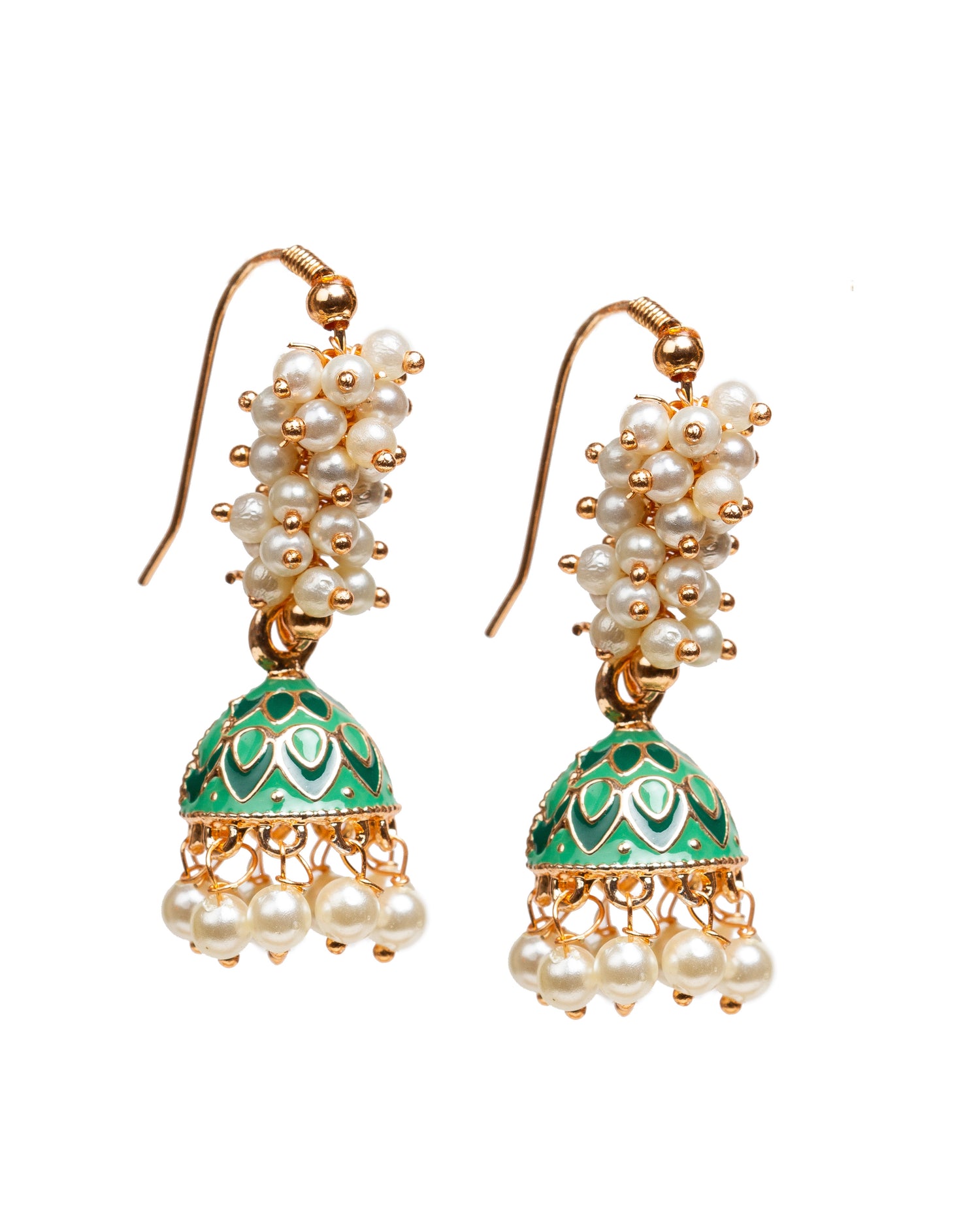 Bindhani green jhumka for women