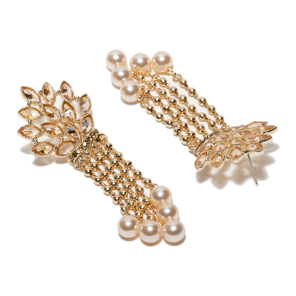 bindhani pearl tassel earrings for women