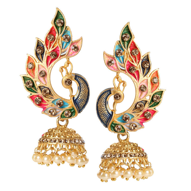 peacock earrings for women & girls