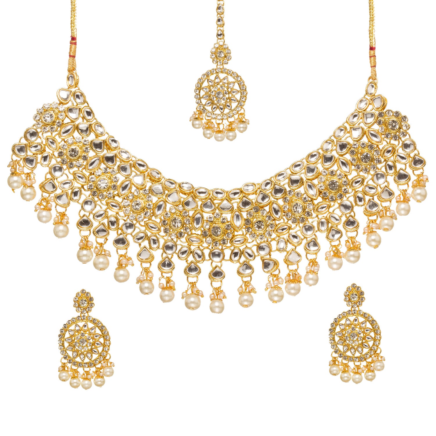 bindhani's skilled artist bridal dulhan necklace set for women