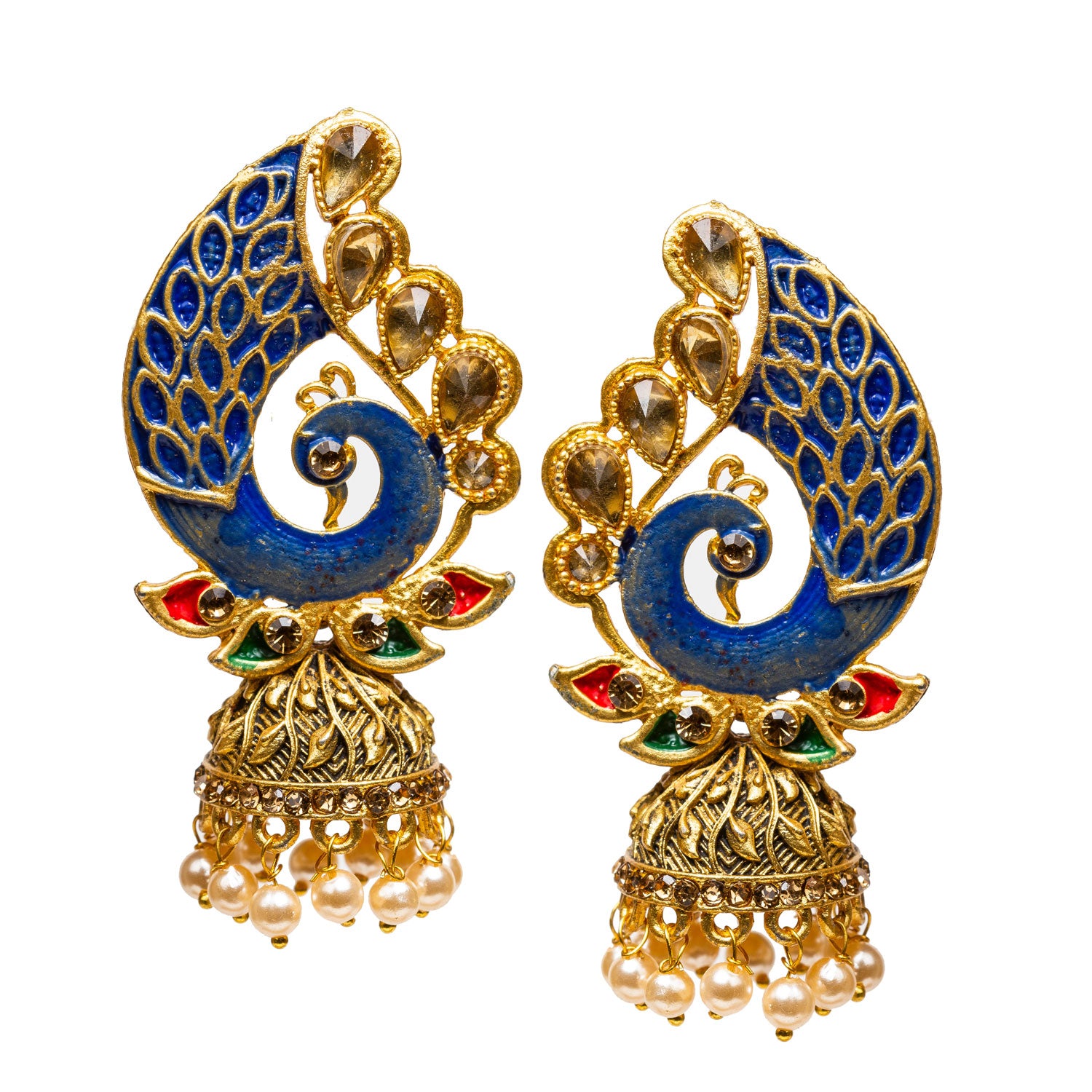 bindhani-Wedding-Peacock-Meenakari-Earrings-women