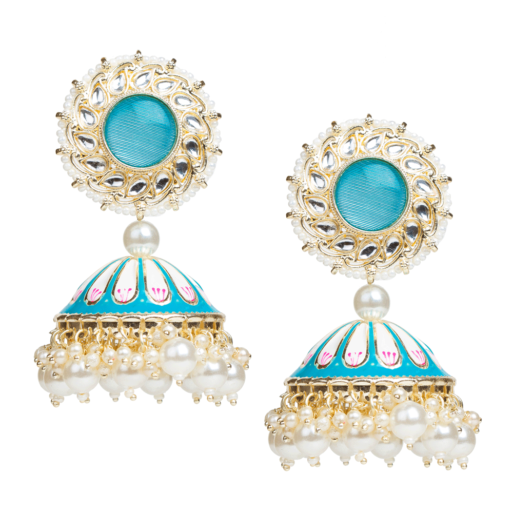 Bindhani pearl jhumka earrings for women