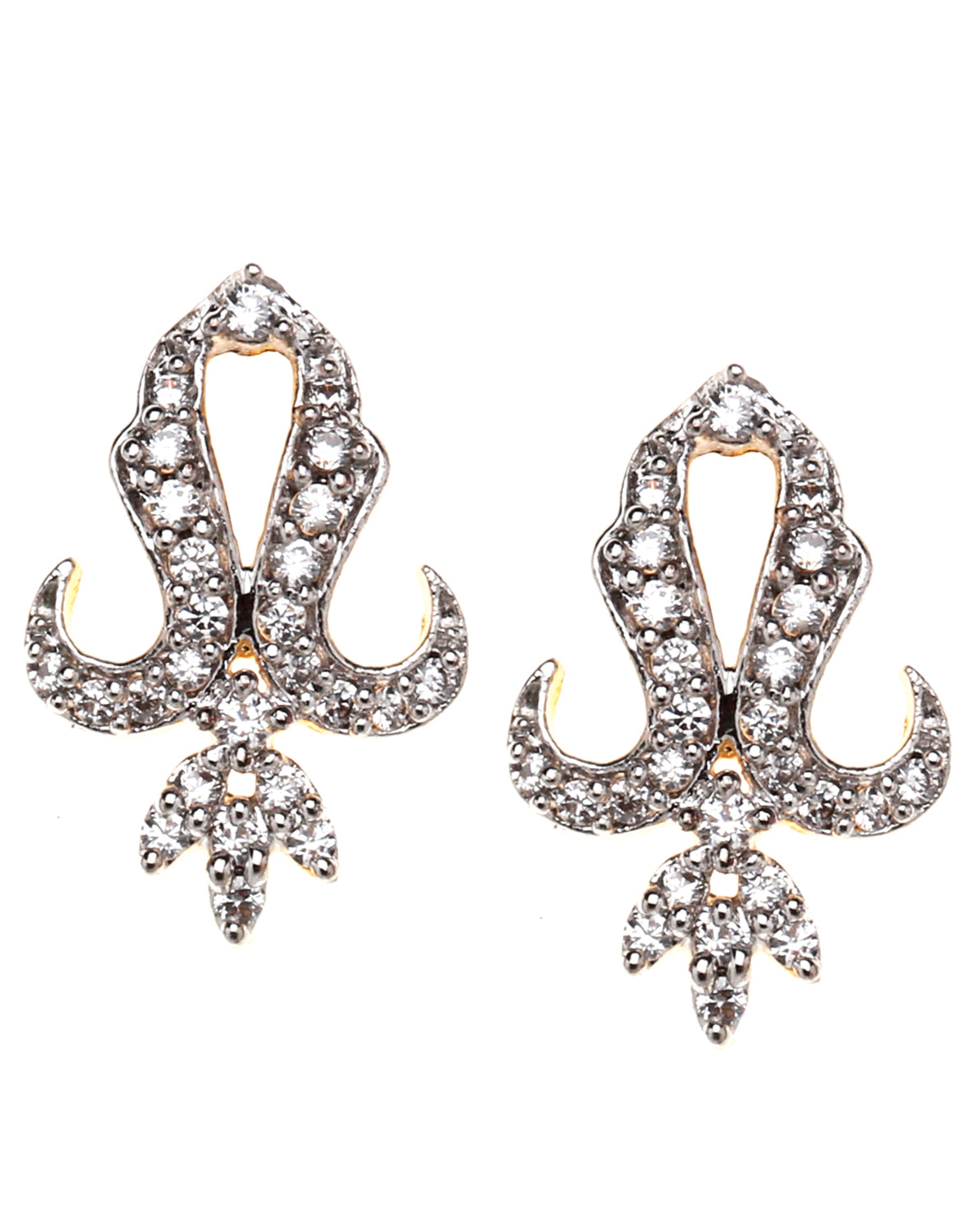 Bindhani-AD-CZ-Flower-Shaped-Studs-Earring