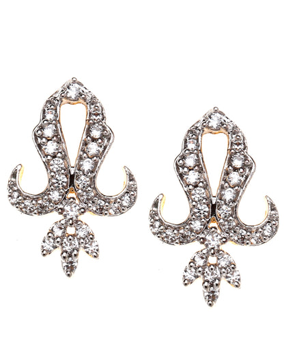 Bindhani-AD-CZ-Flower-Shaped-Studs-Earring