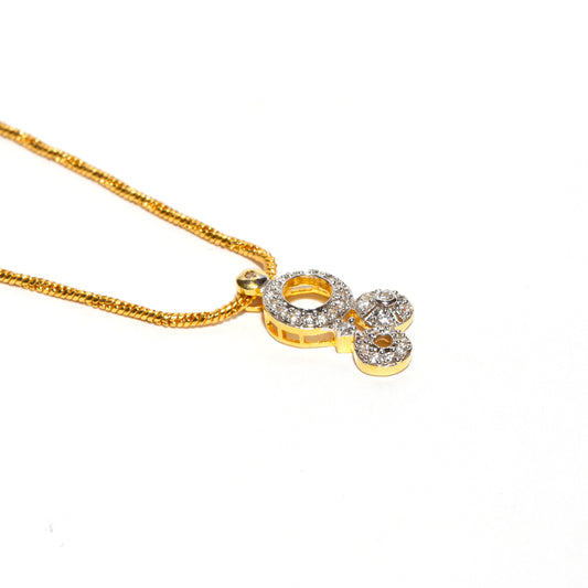 Bindhani-Cubic-Zirconia-Small-Studded-Pendant-With-Chain