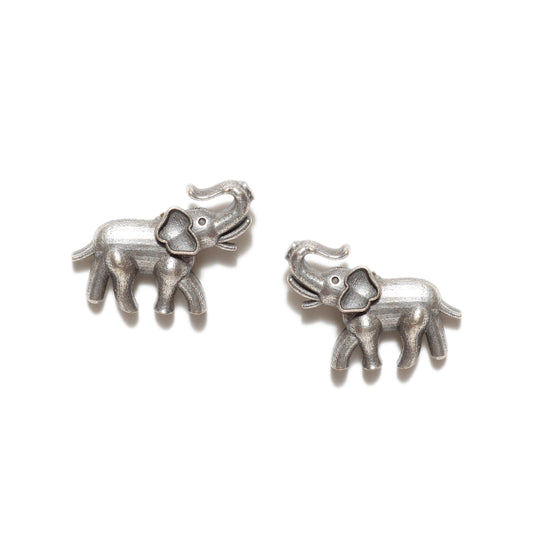 Bindhani-Elephant-Oxidized-Studs-Earrings