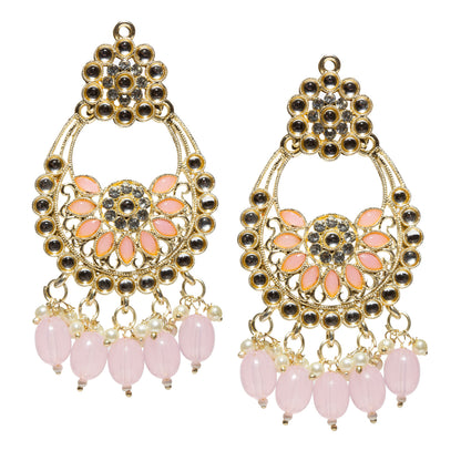 Bindhani-Gold-Plated-Baby-Pink-Drop-Kundan-Danglers-Earrings-For-Women-and-Girls