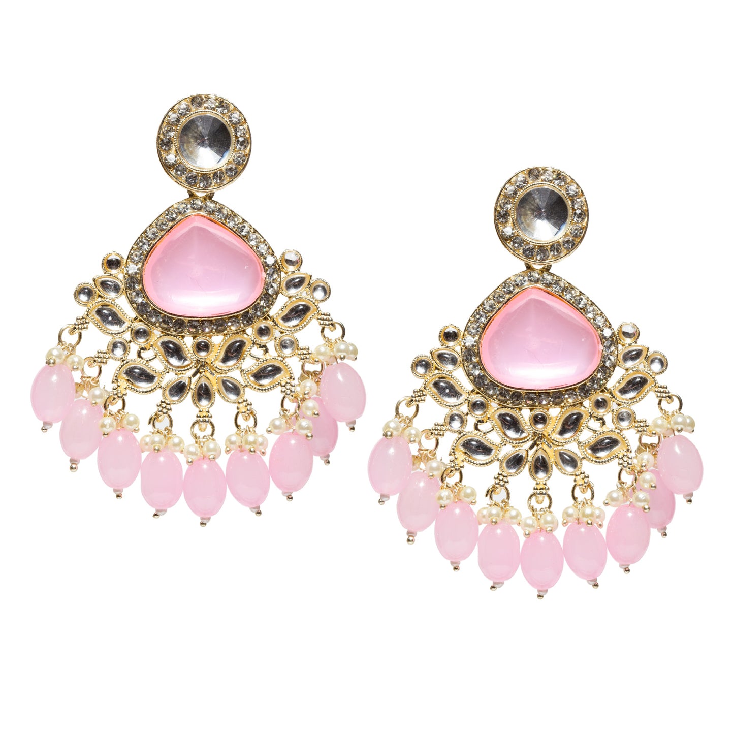 Bindhani-Gold-Plated-Baby-Pink-Drops-Kundan-Stone-Earrings-Women-and-Girls