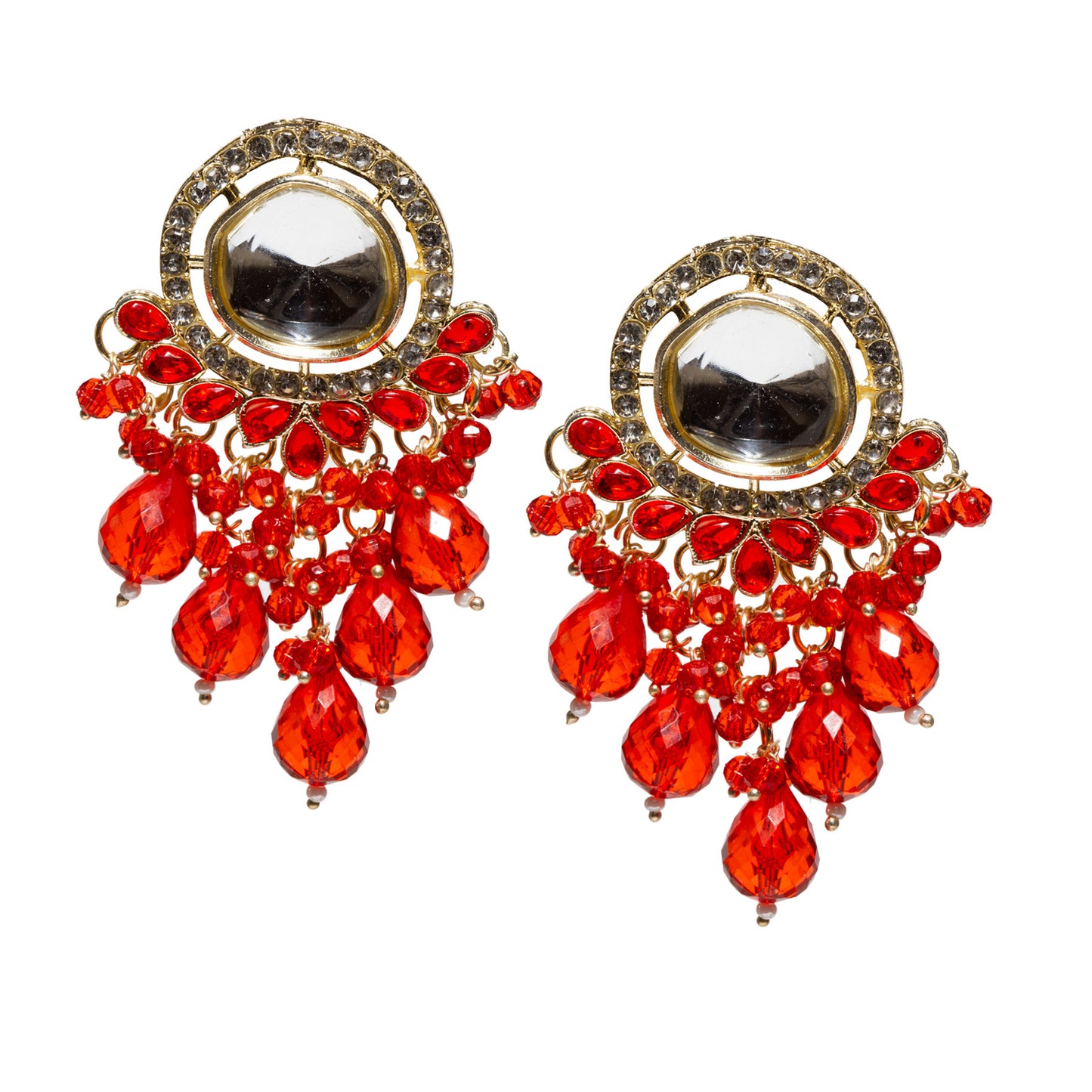 Bindhani-Gold-Plated-CZ-Stone-Red-Drop-Earrings-For-Women-and-Girls