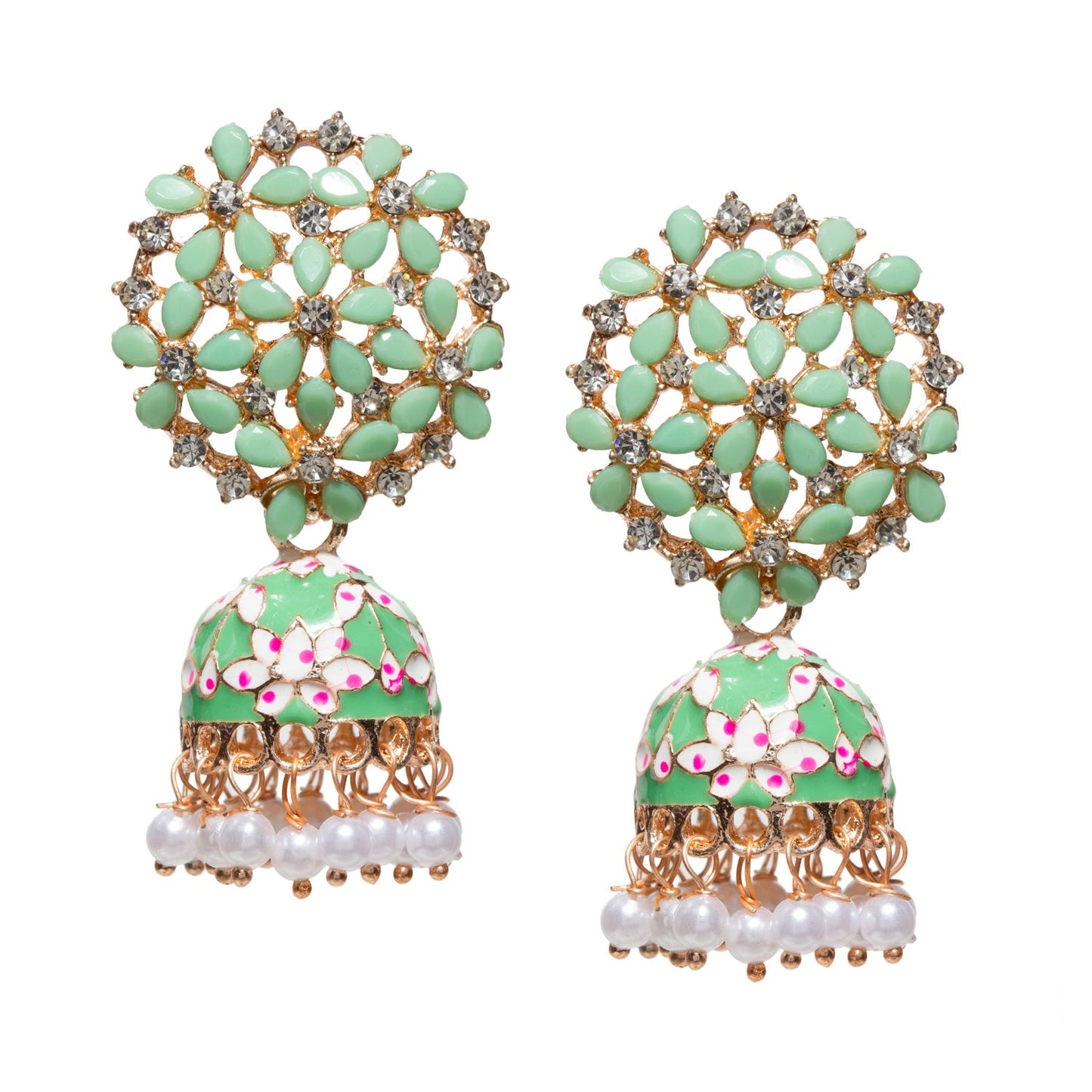 Small Size Meenakari Jhumki