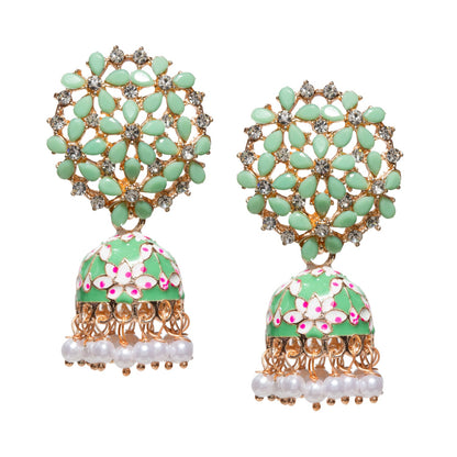 Small Size Meenakari Jhumki