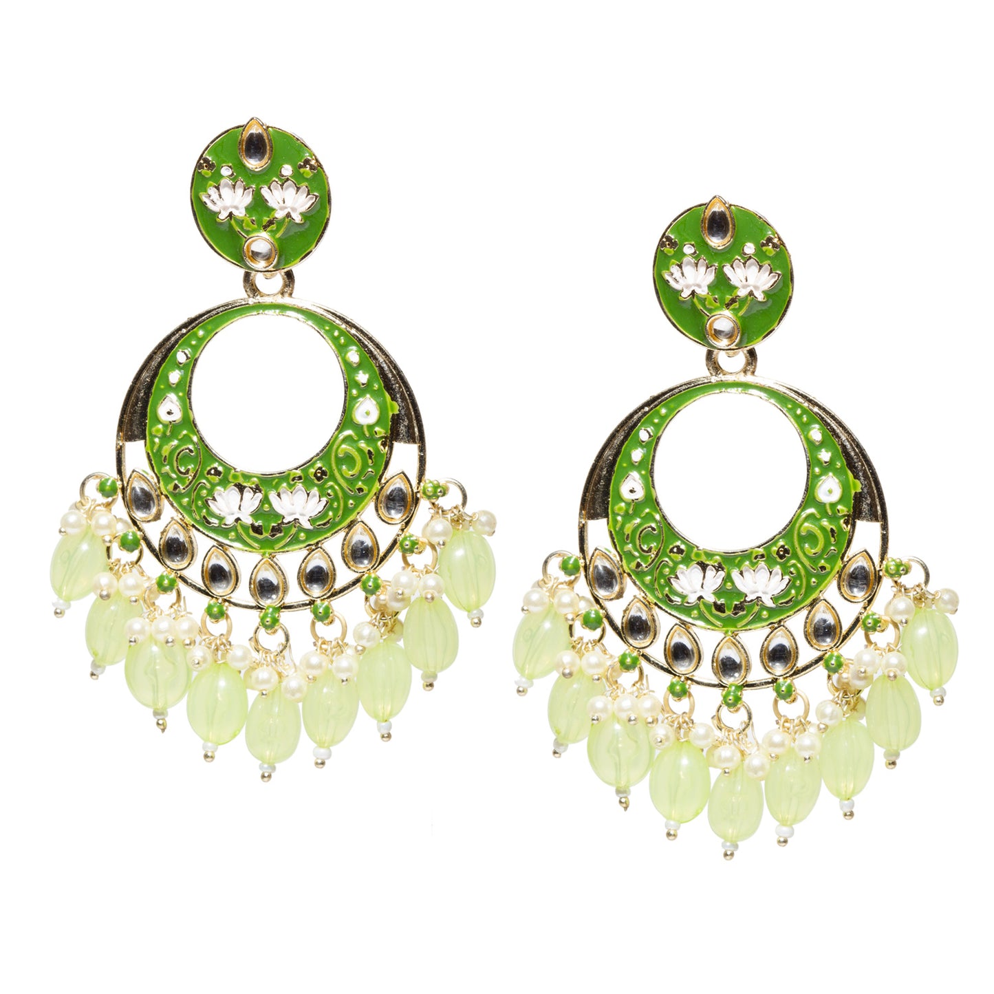 Bindhani-Gold-Plated-Mint-Green-Drop-Kundan-Dangler-Meenakari-Earrings-For-Women-and-Girls