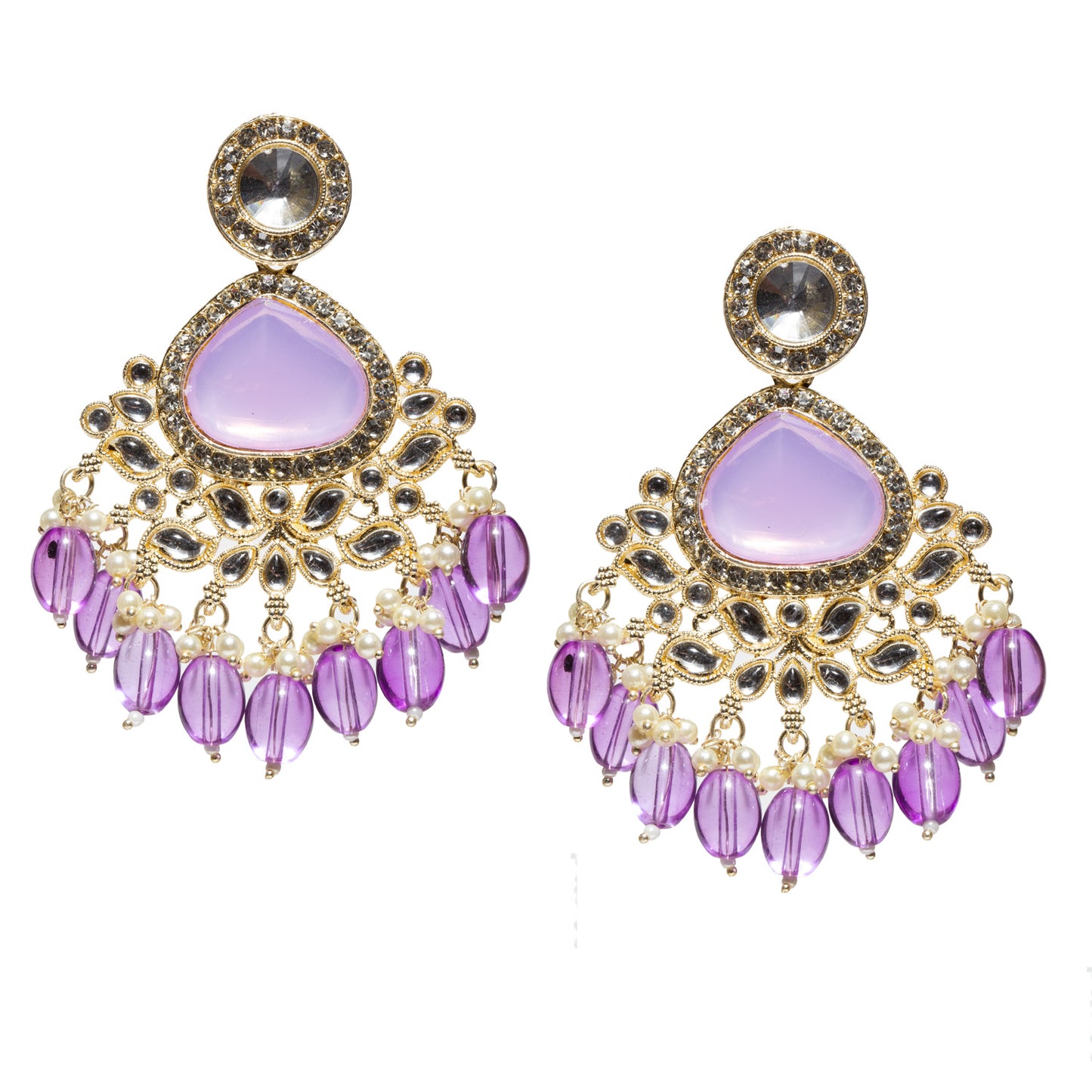 Bindhani-Gold-Plated-Purple-Drops-Kundan-Stone-Earrings-Women-and-Girls