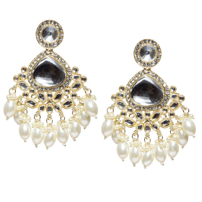 Bindhani-Gold-Plated-White-Drops-Kundan-Stone-Earrings-Women-and-Girls