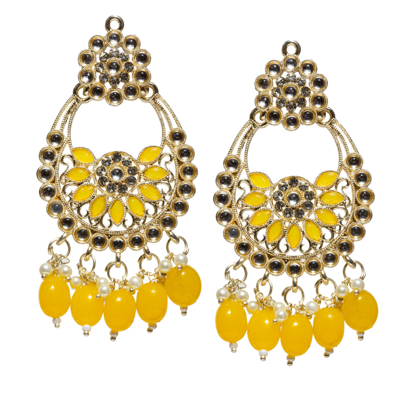 Bindhani-Gold-Plated-Yellow-Drop-Kundan-Danglers-Earrings-For-Women-and-Girls