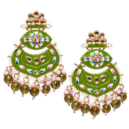 Big Meenakari Earrings