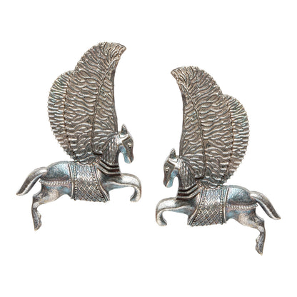 Bindhani-Oxidised-Silver-Look-alike-Flying-Horse-Studs-Earrings-For-Women-Girls