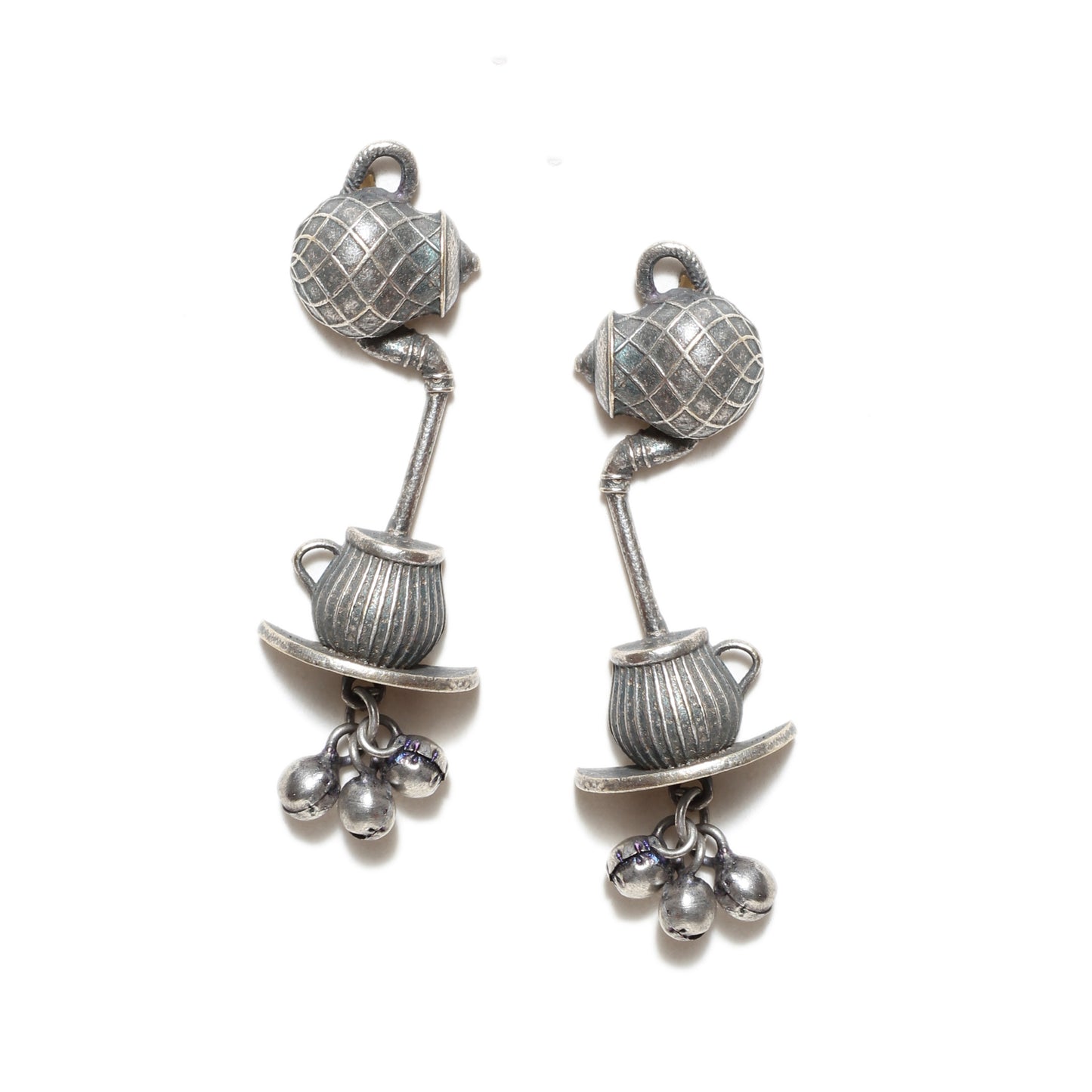 Bindhani-Oxidized-Brass-Silver-Trending-Latest-Stylish-Boho-Chai-Ketli-Earrings-For-Women