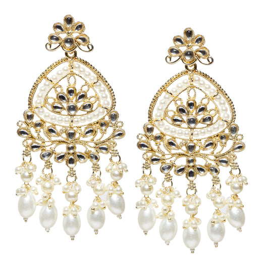 Bindhani-TraditionalGold-Plated-White-Long-Pearl-Drop-Kundan-Stone-Chandbali-Earrings-For-Women-and-Girls