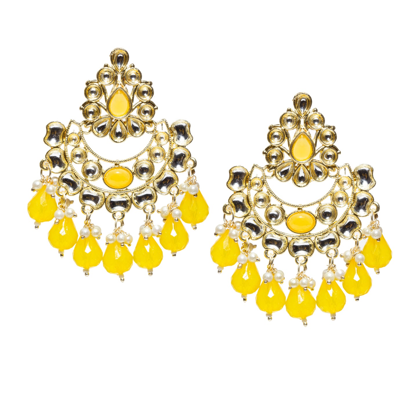 Bindhani-gold-plated-kundan-Beads-white-Yellow-stone-chandbli-earring-women-girls-teenage