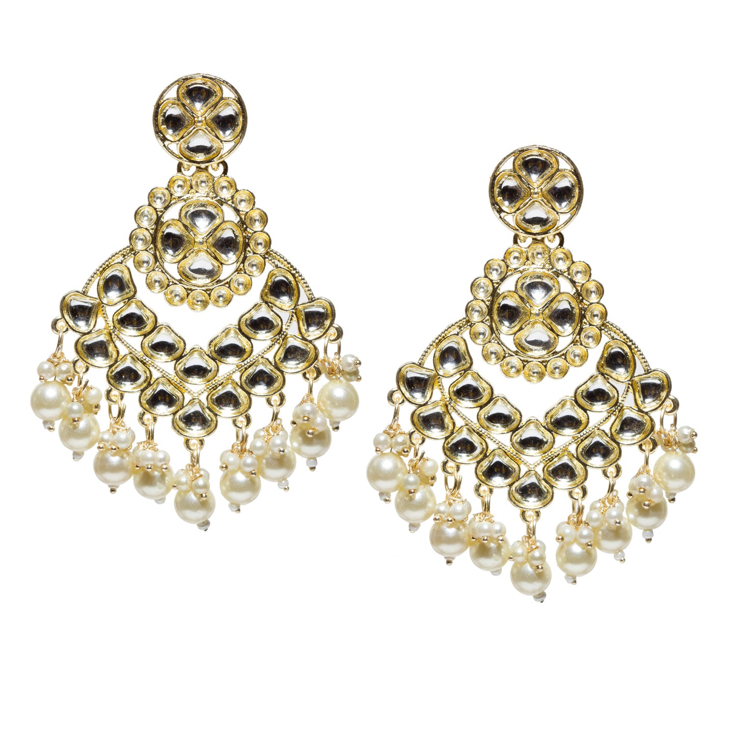 Bindhani-gold-plated-kundan-pearl-drop-white-stone-chandbli-earring-women-girls