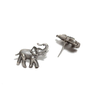 Bindhani oxidized elephant studs earrings for women
