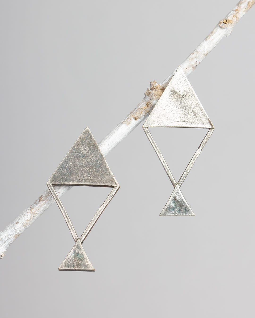 Bindhani oxidized dangler kite shaped earrings for women